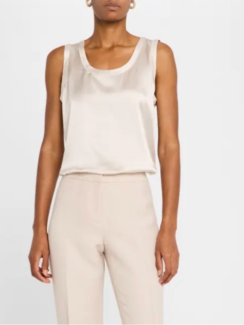 Lafayette 148 New York
Perla Luxe Reversible Silk Charmeuse Shell size small